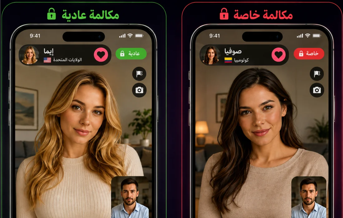 تمييز الحالة العادية عن المكالمة الخاصة